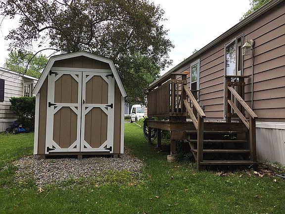 New large shed in backyard