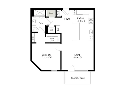 Floor plan 1C