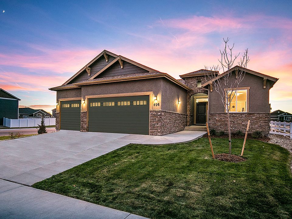 Front Elevation at Dusk
