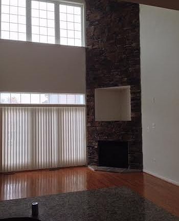 Great room with gas fireplace - just flip the switch!