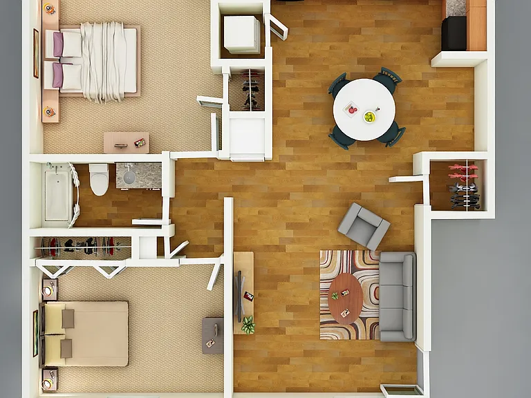 2 Bedroom 1 Bathroom