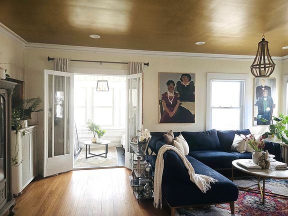 Living room and patio