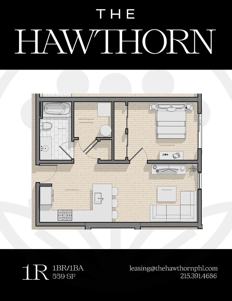 Floor plan 1R
