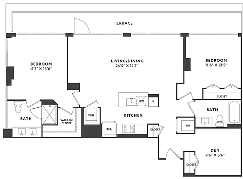 Floor plan C2 Den