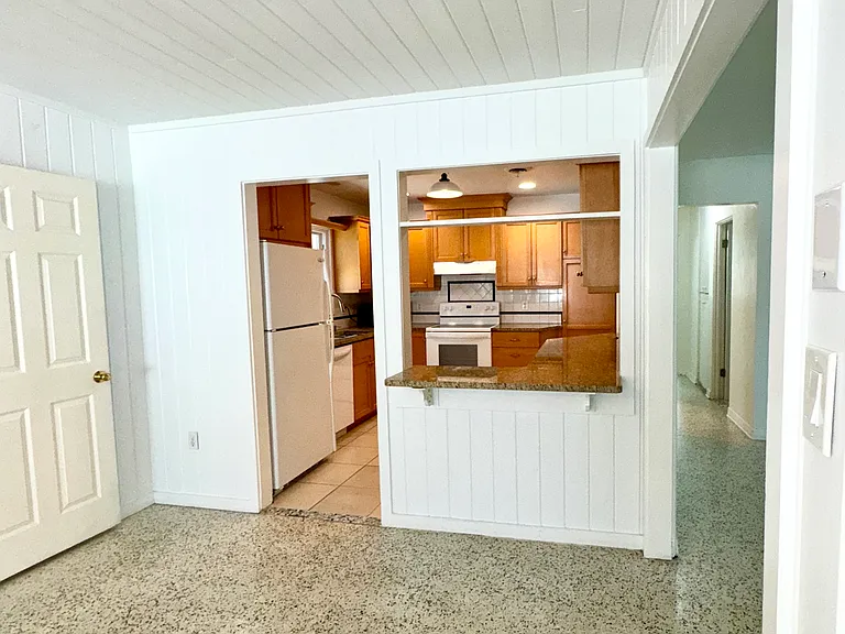 Terrazzo floors.