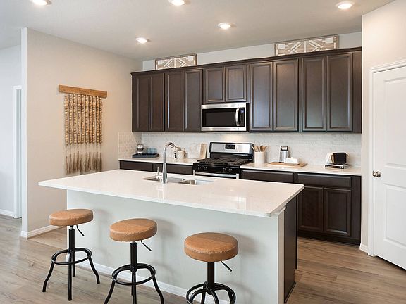 Entertaining is a breeze in the Reynolds beautiful, open kitchen.