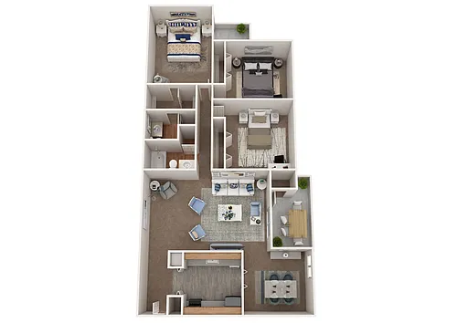 Floor plan VE 3 Br 2 Ba