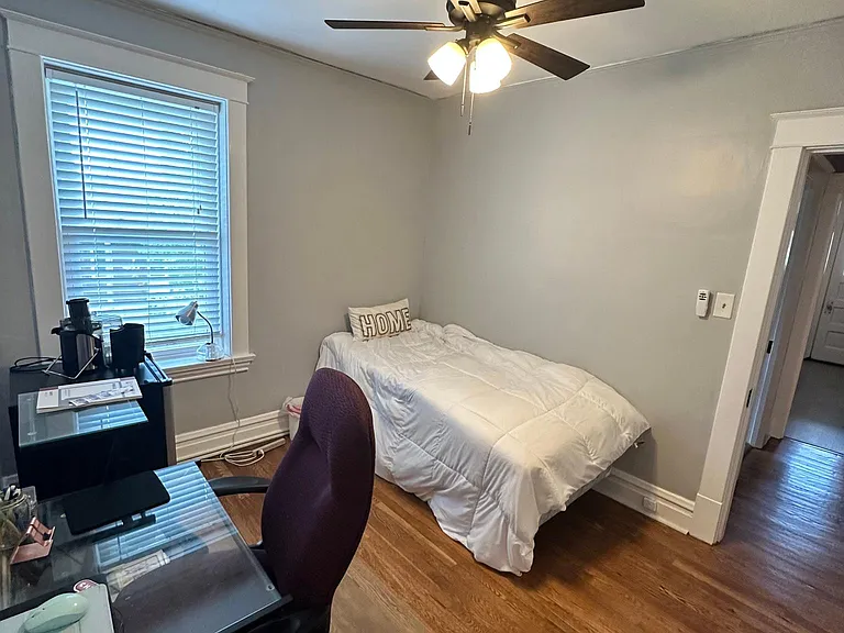 3rd bedroom - on the smaller side, no closet in room, but hall closet directly outside bedroom