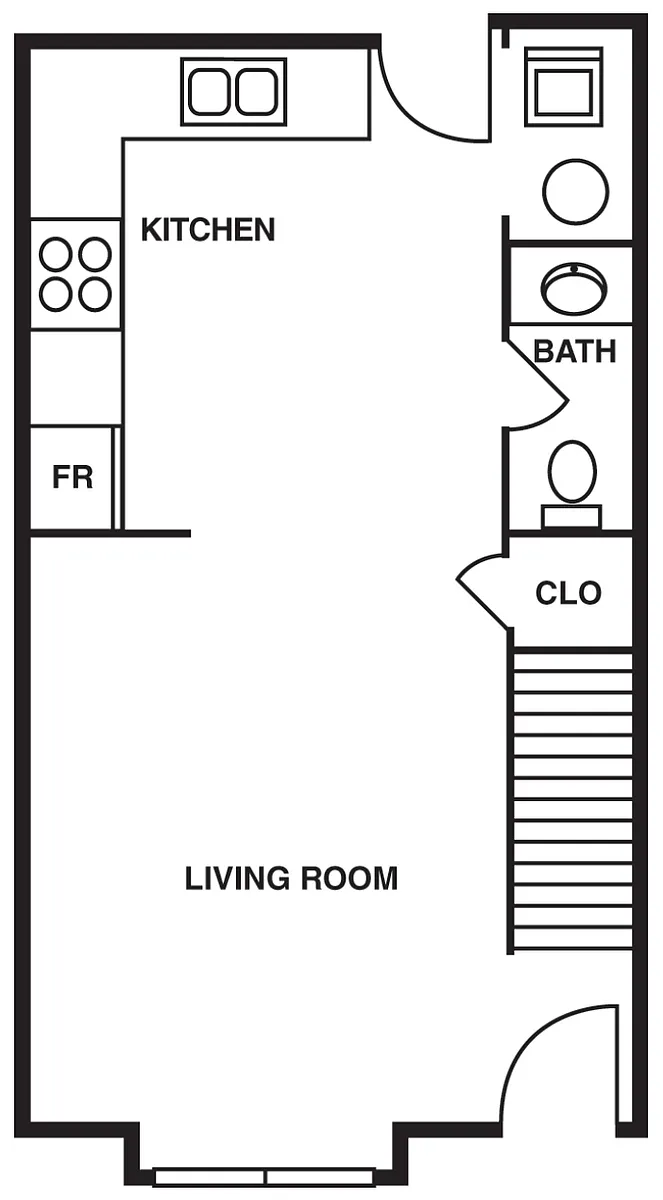 Floor plan Two bedroom TH