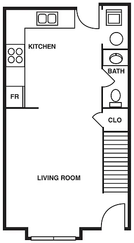 Floor plan Two bedroom TH