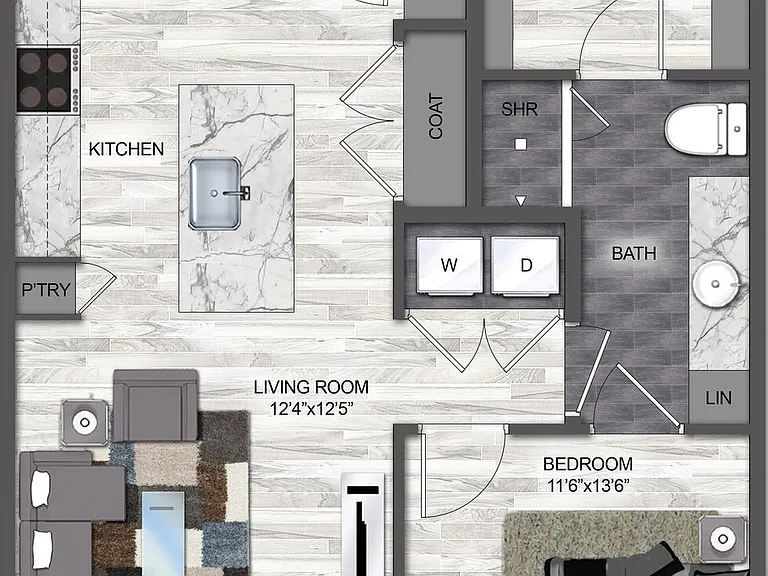 A4 floor plan The Braden on Fifth