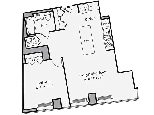 Floor plan A13