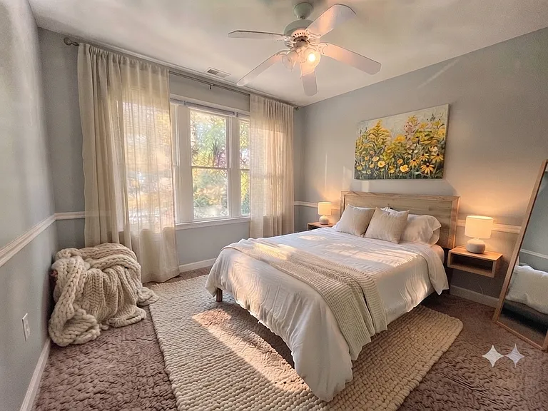 3rd Bedroom w/Walk-In Closet- 2nd Floor-Virtually Staged