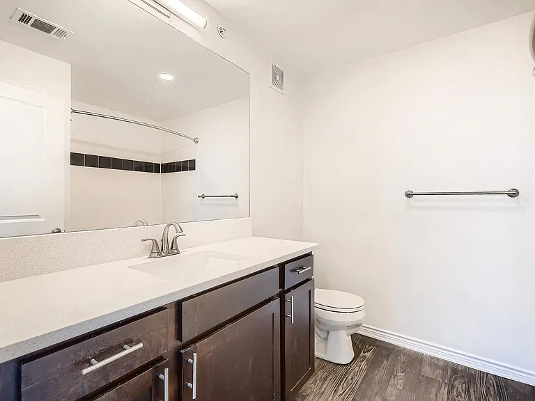 A Typical Bathroom at Fox Run Lofts