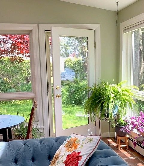 Sunroom looking towards patio