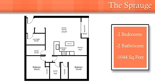 Floor plan The Sprauge