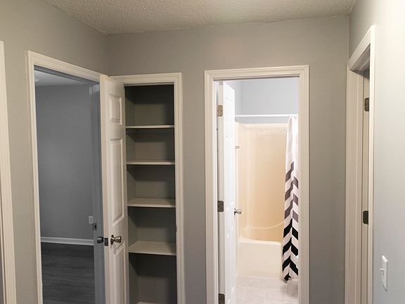Hall with linen closet