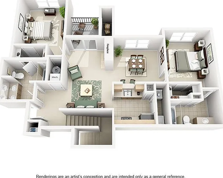 2 Bedroom | 2 Bath | 1164 SF 2 Bedroom | 2 Bath | 1164 SF