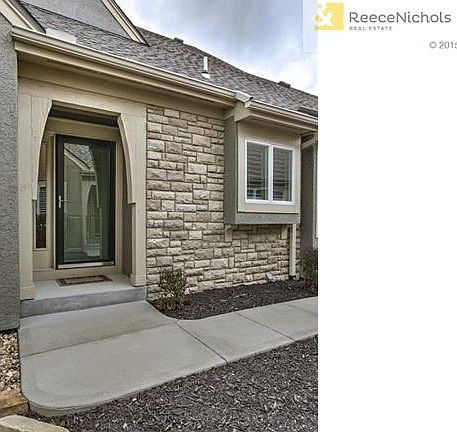 Very private front door is on east side of home!