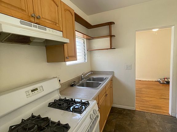 Kitchen facing living room