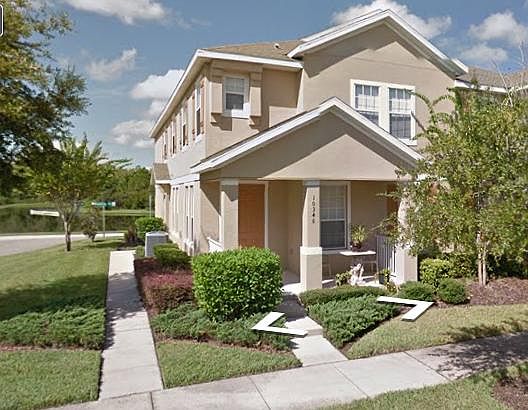 front of the home with pond view