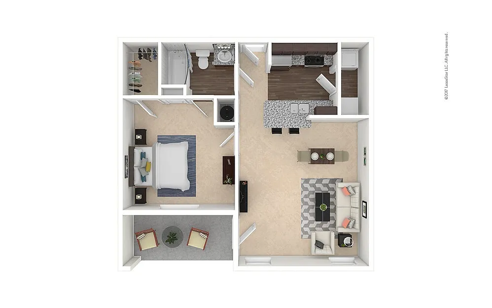 Floor plan A1 - Bluebonnet