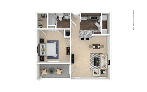 Floor plan A1 - Bluebonnet