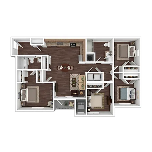 Floor plan 4B2B
