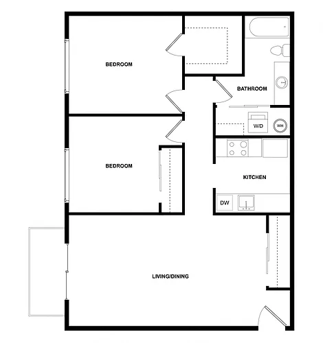 Floor plan Leilani 2 2x1 SM