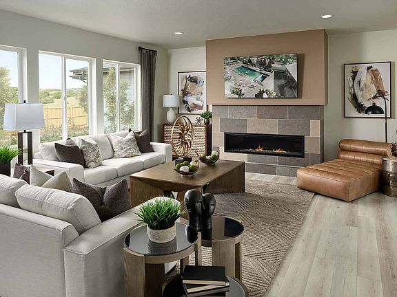 Plan 5806 - Great Room with Fireplace