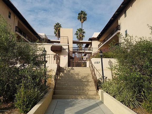 front of complex