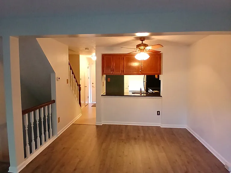 View of dining room from living room.