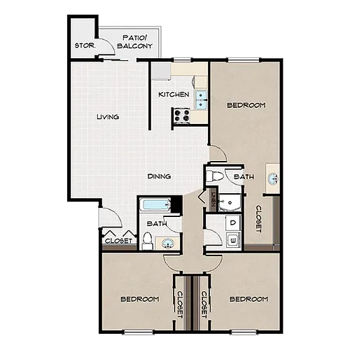 Floor plan 3x2A