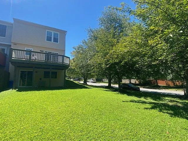 Ample backyard