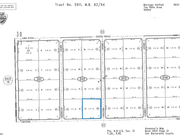 0 Hilton Junipero Lot 13, Landers, CA 92285