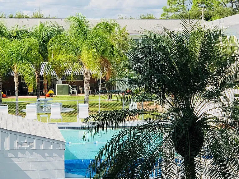This is the view from the Florida Room..