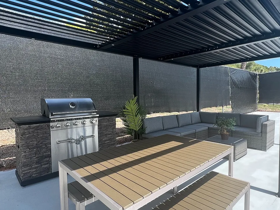 New Outdoor Kitchen Area