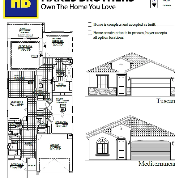This floorplan has 2 primary suites that include their own full walk in showers, walk in closets and separate commode area, and double sinks.