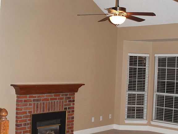 Living room with vaulted ceiling