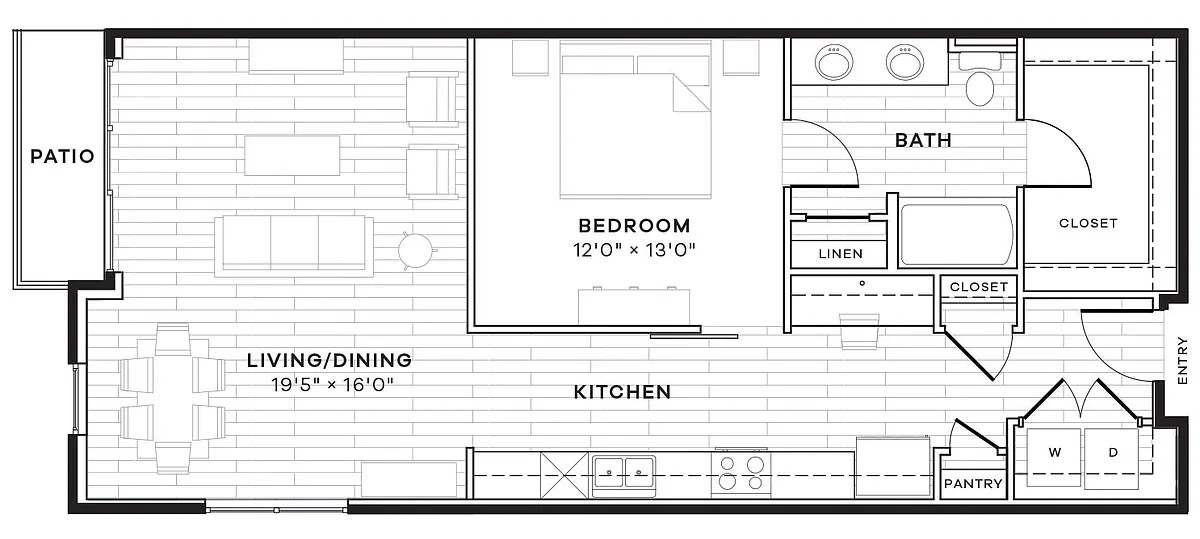 Floor plan 1E