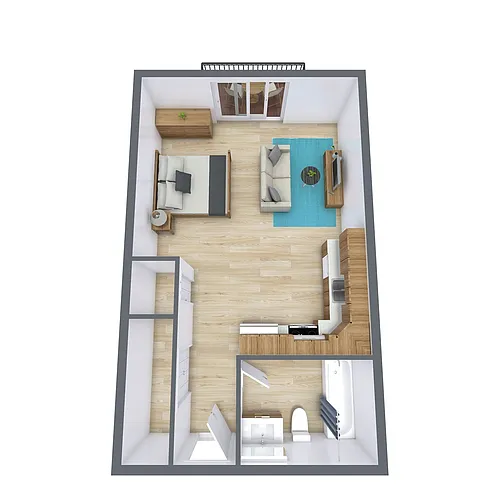 Floor plan Studio 01A