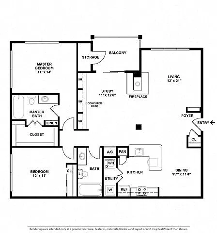 Floor plan B2F Oakwood