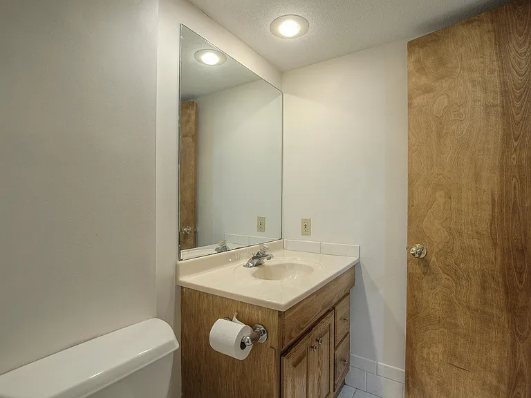 Full bathroom downstairs as well.