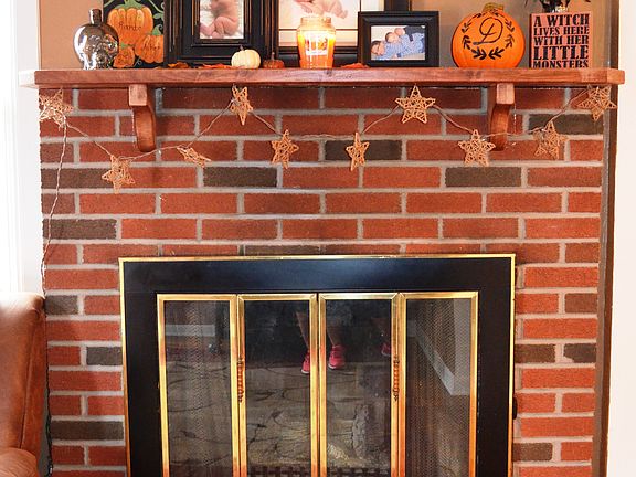 Brick Gas Fireplace