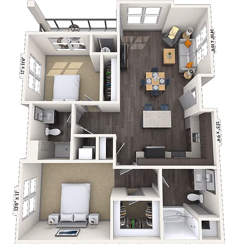 Floor plan Vail
