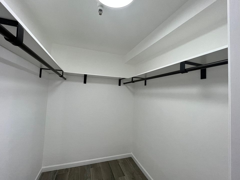 Master bedroom walk in closet