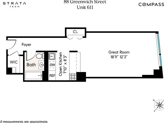 2nd image of 88 Greenwich St APT 611