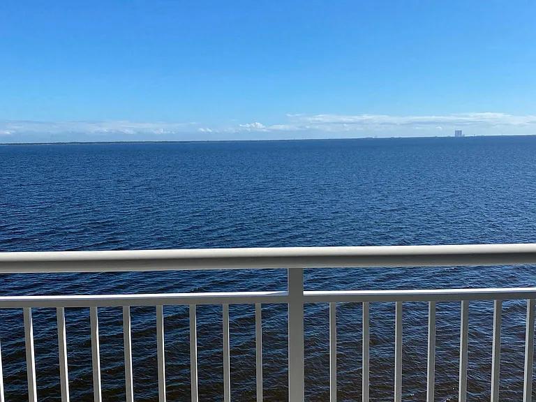 Direct view of the NASA launch pads.
