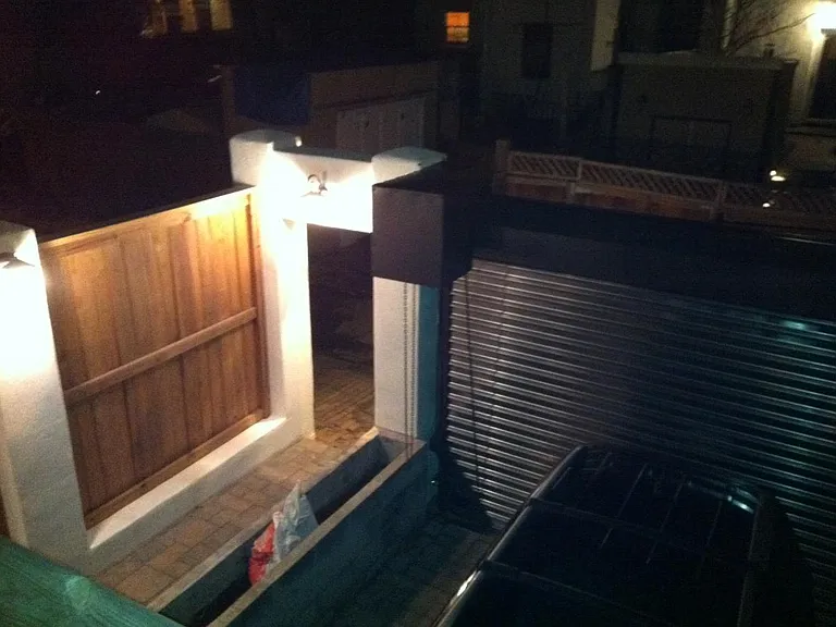 Secured parking door