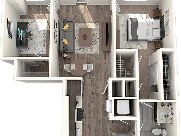 A5 1 Bedroom, 1 Bathroom, 1 Den A5 1 Bedroom, 1 Bathroom, 1 Den